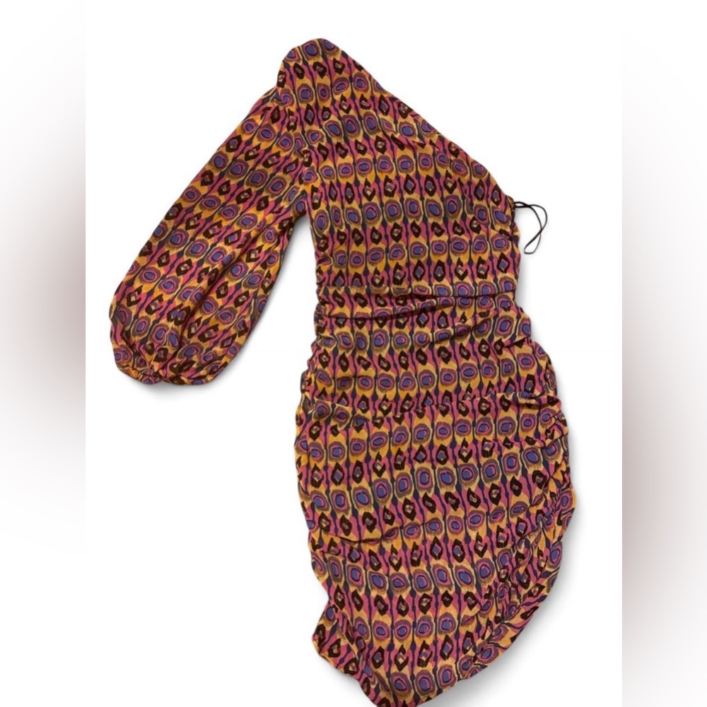Vibrant One-Shoulder Dress